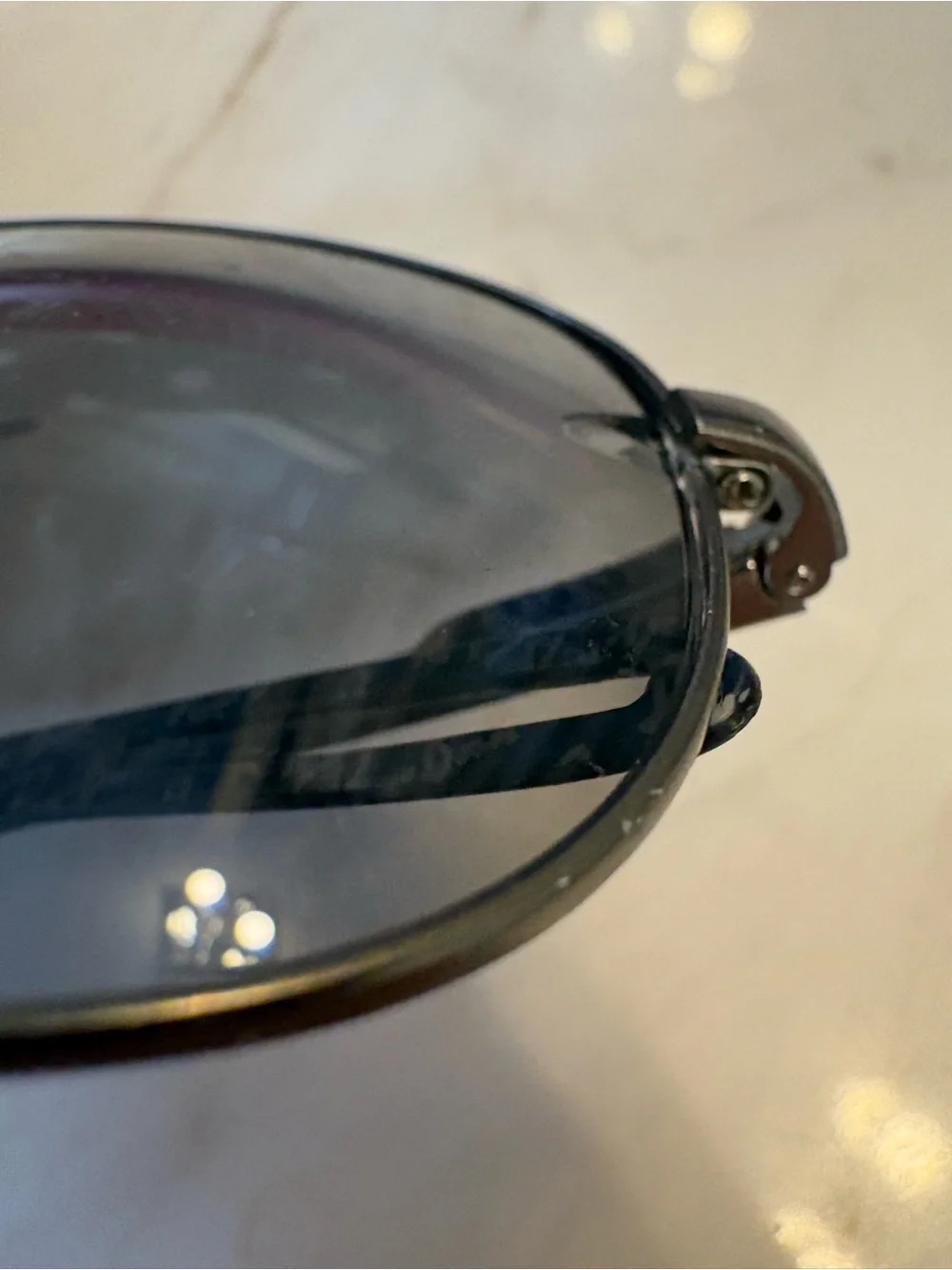 Ray-Ban Silver Frame Dark Gray Lenses Aviator Sunglasses